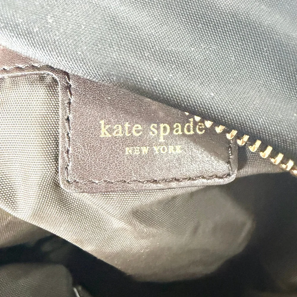 Kate Spade Y2K Black Nylon Shoulder Crescent Bag One Size